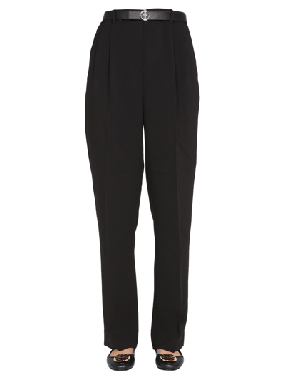 Tory Burch Regular Fit Trousers In Black