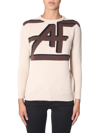 Alberta Ferretti Intarsia-knit Jumper In Beige