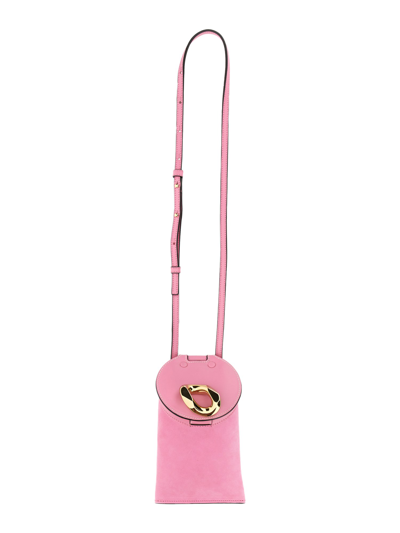 Jw Anderson Borsa "chain Lid Pocket" In Pink