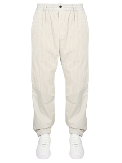 Moncler Corduroy Trousers In White