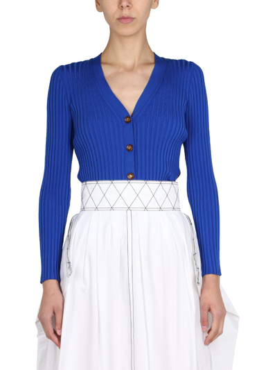 TORY BURCH RIBBED CARDIGAN