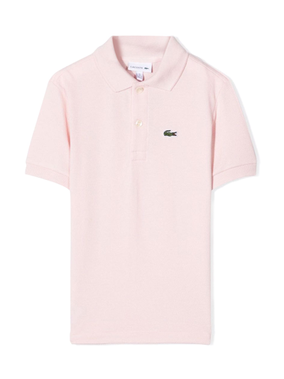 Lacoste Polo Taglio Classico Club Med In Pink