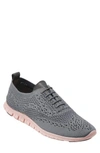 Cole Haan Zer?grand Stitchlite Wingtop Oxford In Grey Ironstone