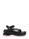 Stella Mccartney Trace Strap Sandals In Black