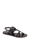 Ancient Greek Sandals Erianna Flat Thong Sandals In Black