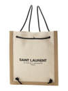 Saint Laurent Logo Print Shoulder Bag Backpack In Powder