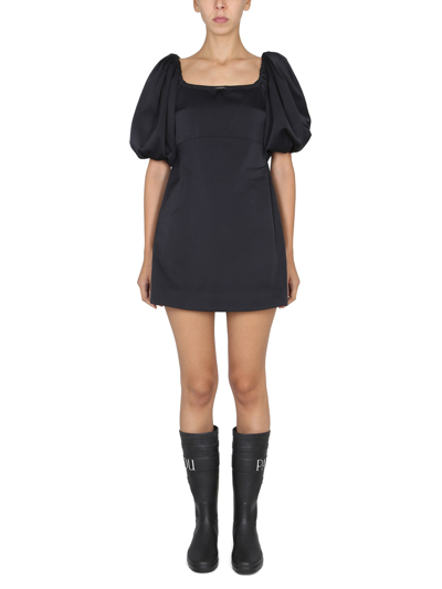 PATOU MINI DRESS WITH BALLOON SLEEVES