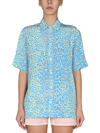 Stella Mccartney Animalier Print Silk Shirt In Multicolour