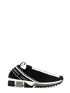 Dolce & Gabbana Sorrento Jeweled Logo Sneaker In Black