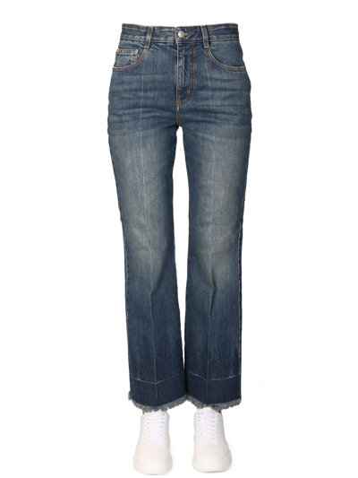 Stella Mccartney 90s Cropped Jeans In Blue