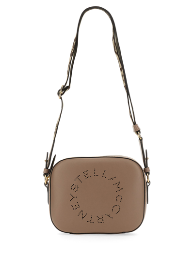 Stella Mccartney Mini Camera Bag With Logo In Pink