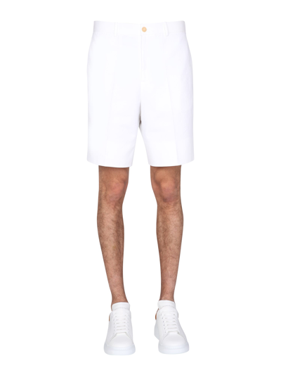 Alexander Mcqueen Tailored Bermudas In White