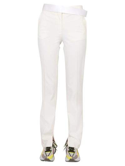 Stella Mccartney Twil Trousers In Powder