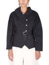 Isabel Marant Epaline Linen Blend Jacket In Black