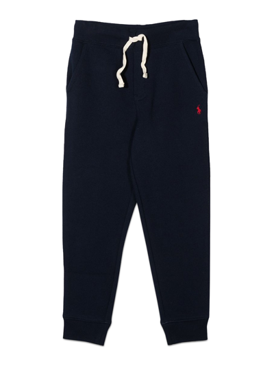 Polo Ralph Lauren Polo Pony Cotton-blend Track Trousers In Navy