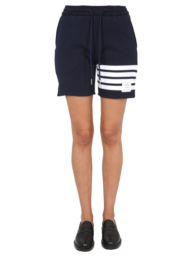 Thom Browne Shorts 4 Bar In Blue