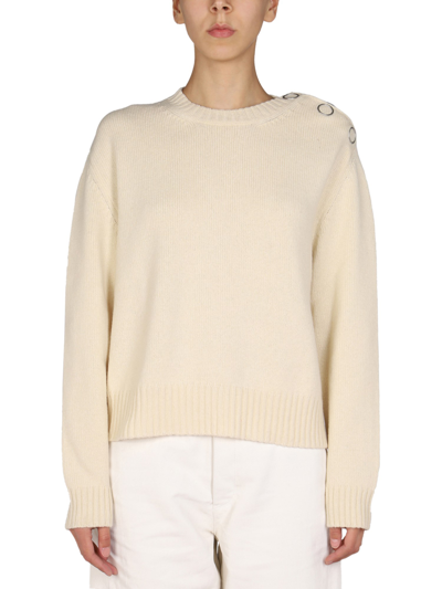 Jil Sander Buttons Shirt In Neutral