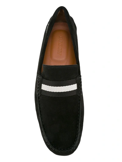 Bally Pearce Suede Leather Driver In Black
