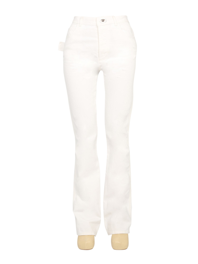 Bottega Veneta Flare Jeans In White