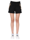 Moschino Couture Smile Quilted Bermuda In Black