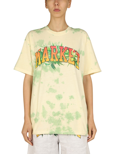 Market Logo Print T-shirt In Multicolour