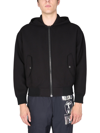 Moschino Men's Jacket With Logo In Black