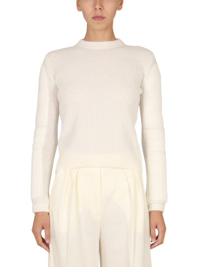 Max Mara Mohair Yarn Knit In White