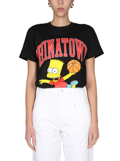 Chinatown Market X The Simpsons "air Bart" T-shirt In Black