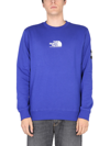 The North Face Logo Crew Neck Sweatshirt In Blue