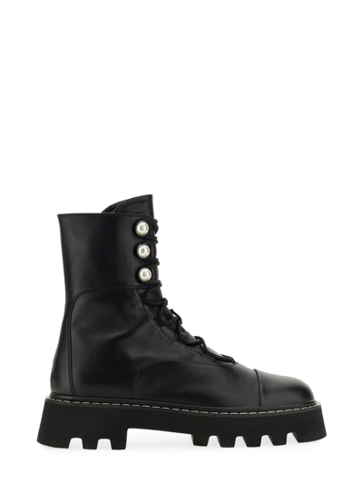 Nicholas Kirkwood Pearlogy Combat Boots In Black