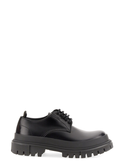 Dolce & Gabbana Derby Hi-trekking In Black