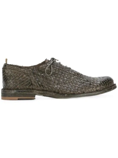 Officine Creative Woven Oxford Shoes - Grey