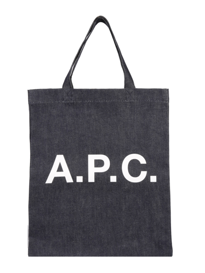 Apc Laure Tote Bag In Blue