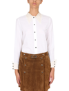 Saint Laurent Camicia In Cotone In White