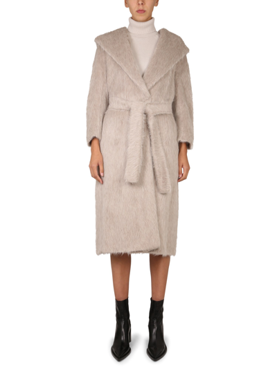 's Max Mara Alpaca And Wool Coat In White