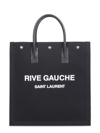 Saint Laurent Men Rive Gauche Tote Bag In Black