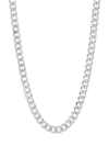 SAKS FIFTH AVENUE MADE IN ITALY MEN'S STERLING SILVER CURB CHAIN NECKLACE