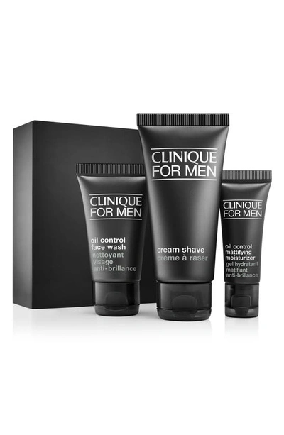 CLINIQUE THE CLINIQUE FOR MEN STARTER SKIN CARE SET FOR OIL CONTROL