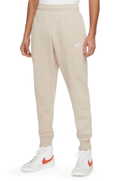 Nike Club Pocket Fleece Joggers In Rattan/ Rattan/ White