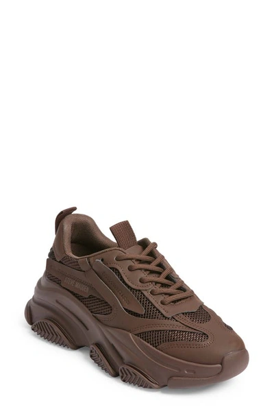 Steve Madden Posession Chunky Sneakers In Brown