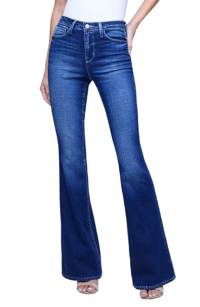 L Agence Bell High-rise Flare Jeans In Frisco