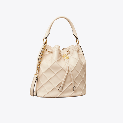 Tory Burch Large Fleming Soft Bucket Bag In New Cream