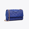 Tory Burch Fleming Soft Convertible Shoulder Bag In Navy Day