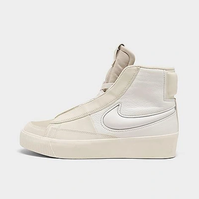 Nike Women's Blazer Mid Victory Casual Shoes In Summit White/white/phantom/light Cream