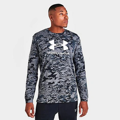 Under Armour Men's Abc Camo Long-sleeve T-shirt In Black/white