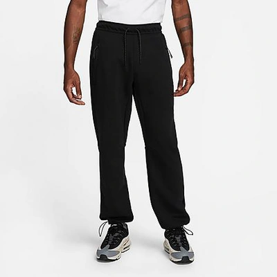 Nike Men's Sportswear Tech Fleece Straight Leg Pants In Black/black