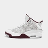 Nike Jordan Men's Air Retro Dub Zero Off-court Shoes In White/cherrywood Red/metallic Silver