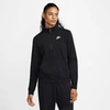 Nike Women's  Sportswear Club Fleece 1/2-zip Sweatshirt In Black/white