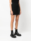 Alyx Ribbed-knit Mini Skirt In Black