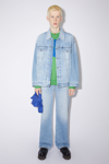 Acne Studios Button-front Denim Jacket In Light Blue